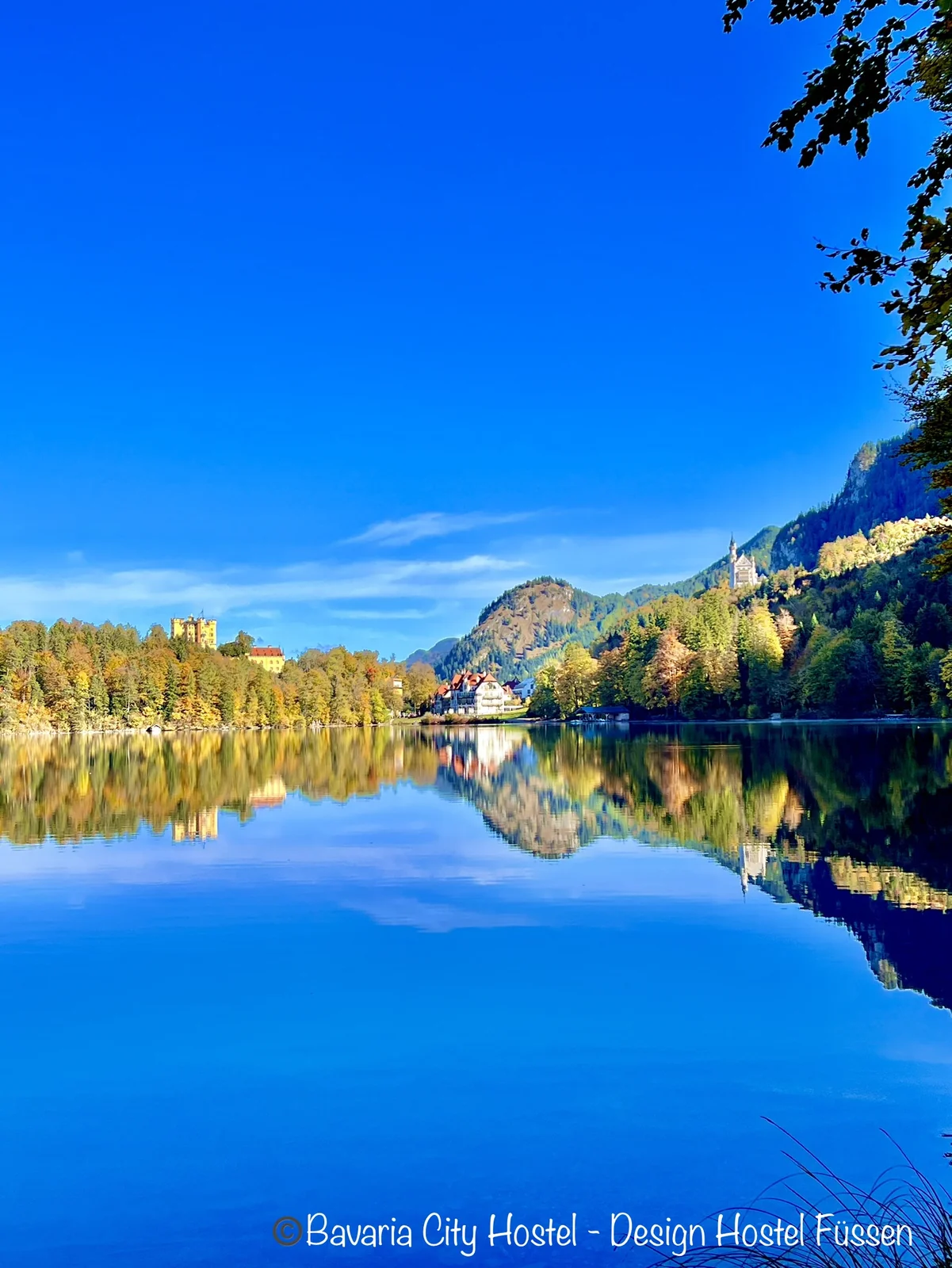 Alpsee mit Blick zu den Königsschlössern