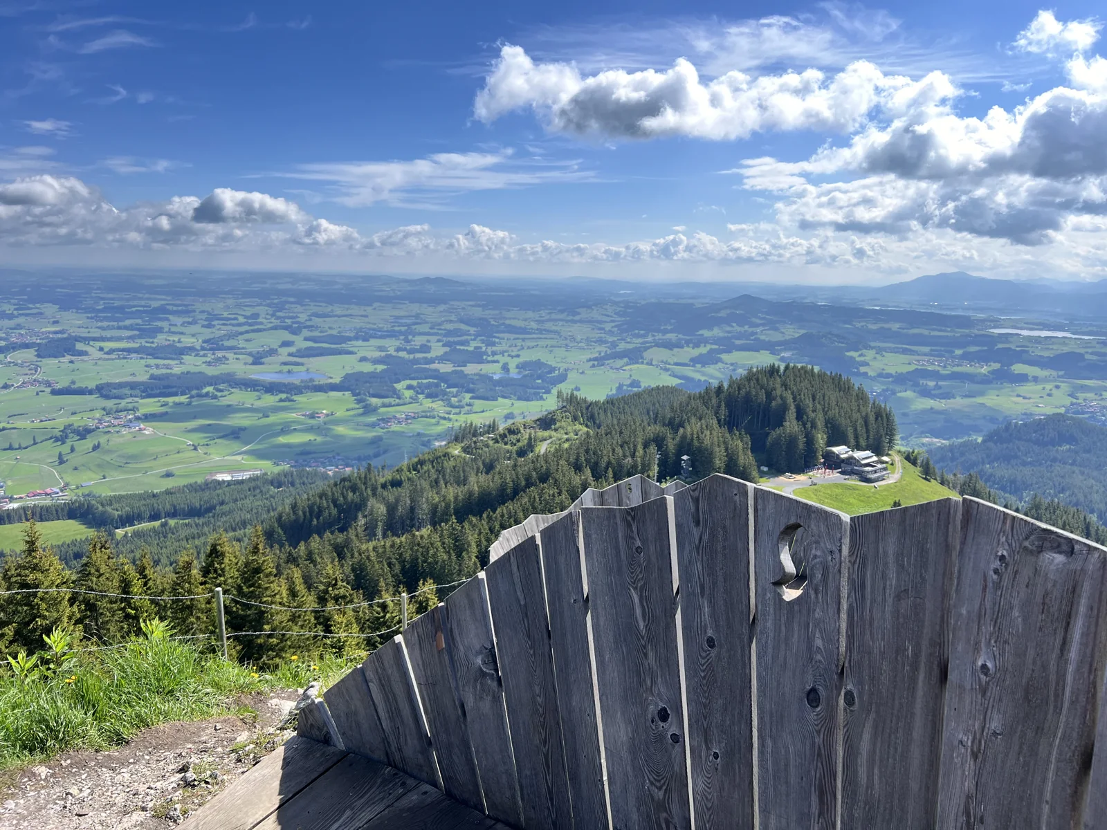 Vista en la zona de Alpspitz cerca de Nesselwang