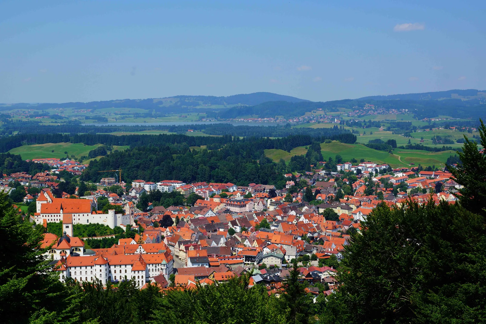 Città Füssen dall'alto